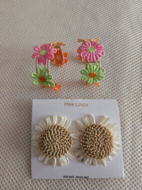 2 cute spring/summer earrings, very unique